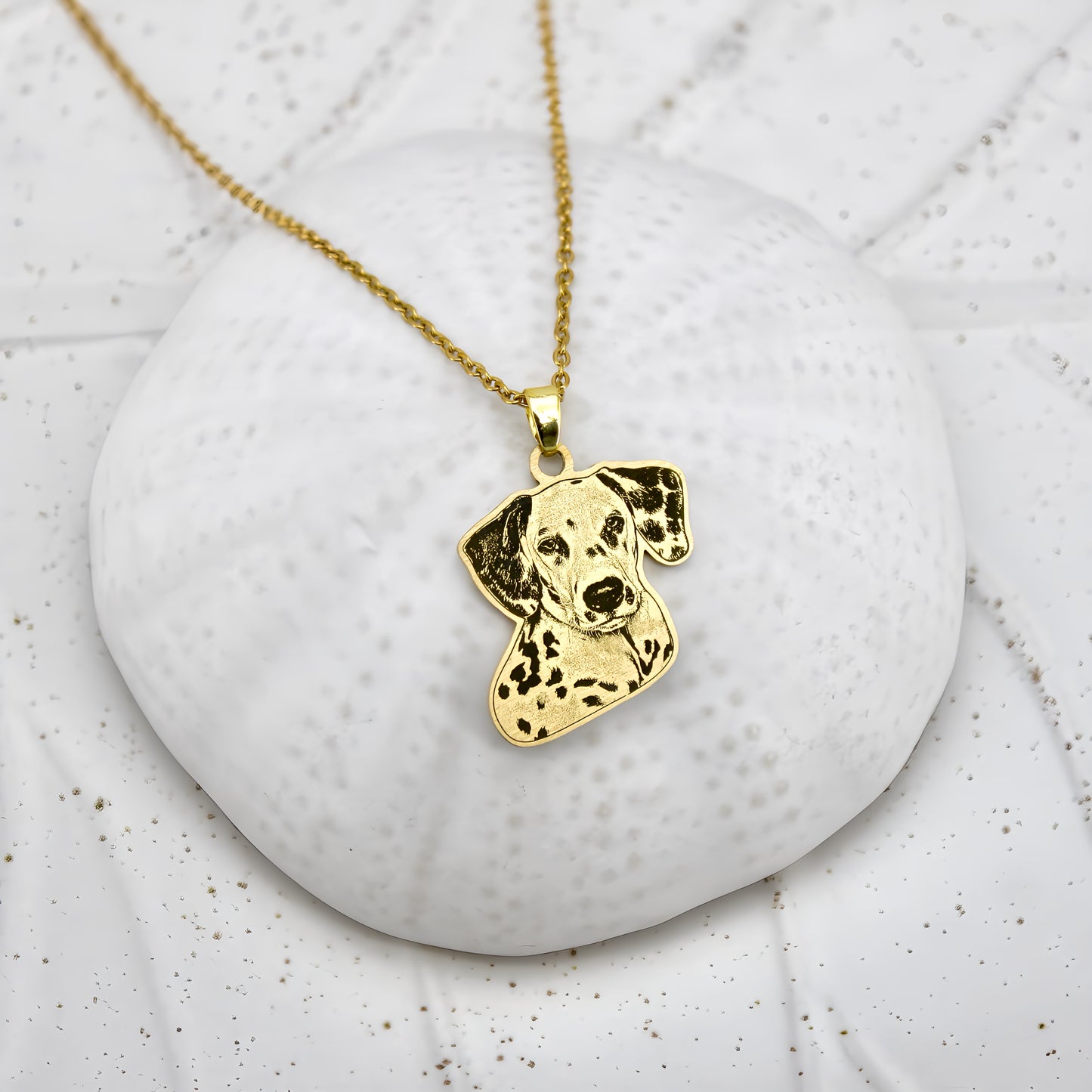 minimalist pet engraved necklace