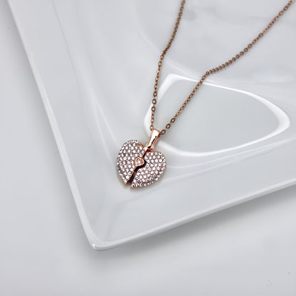 Diamond Heart Photo Necklace