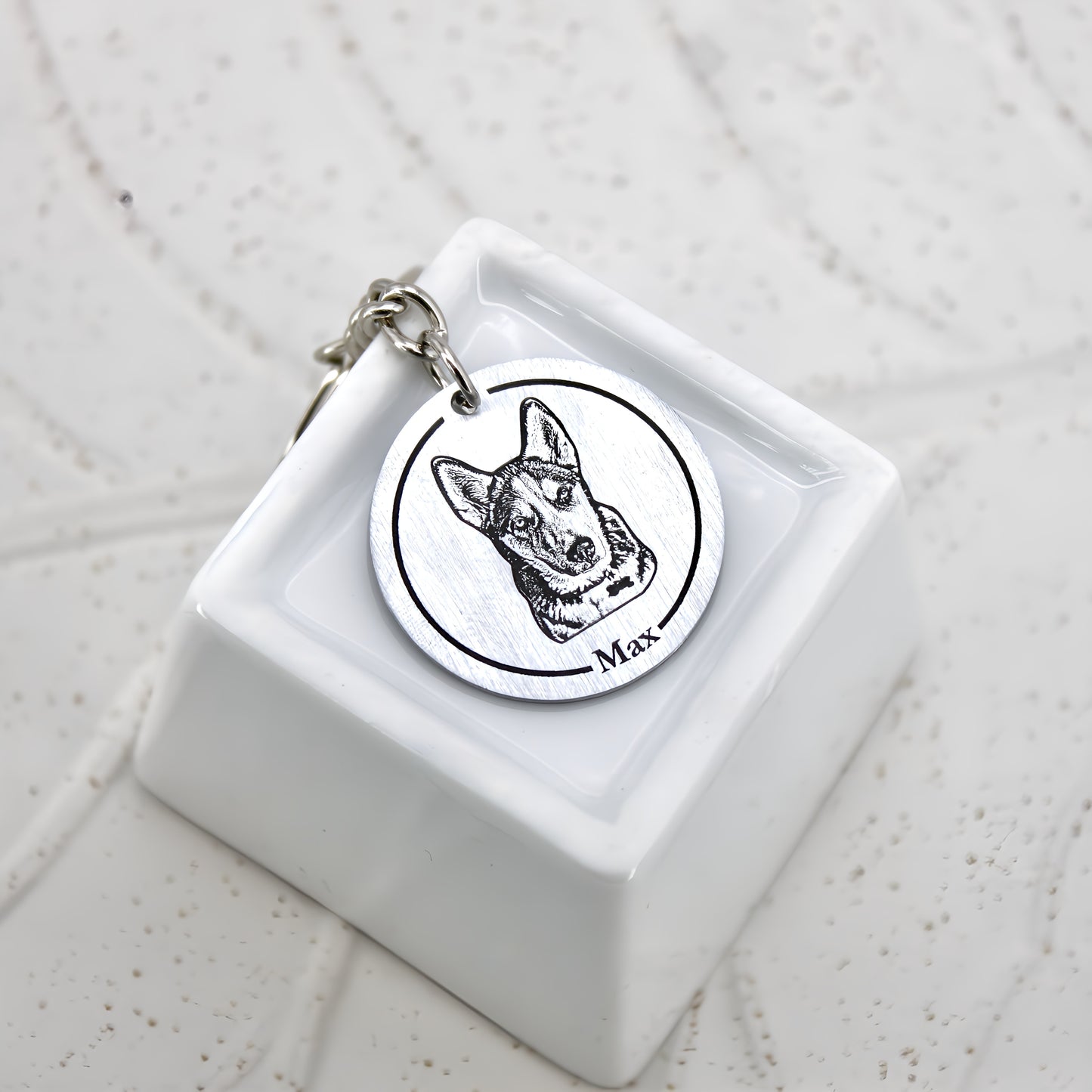 tag pet engraved keychain