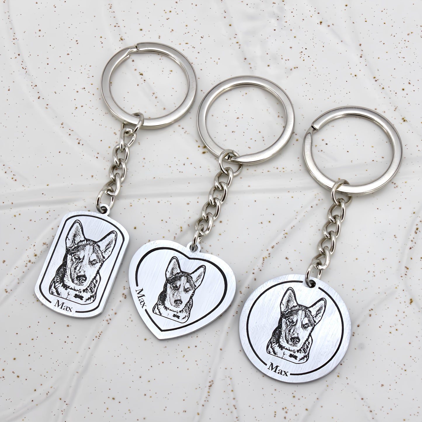 tag pet engraved keychain