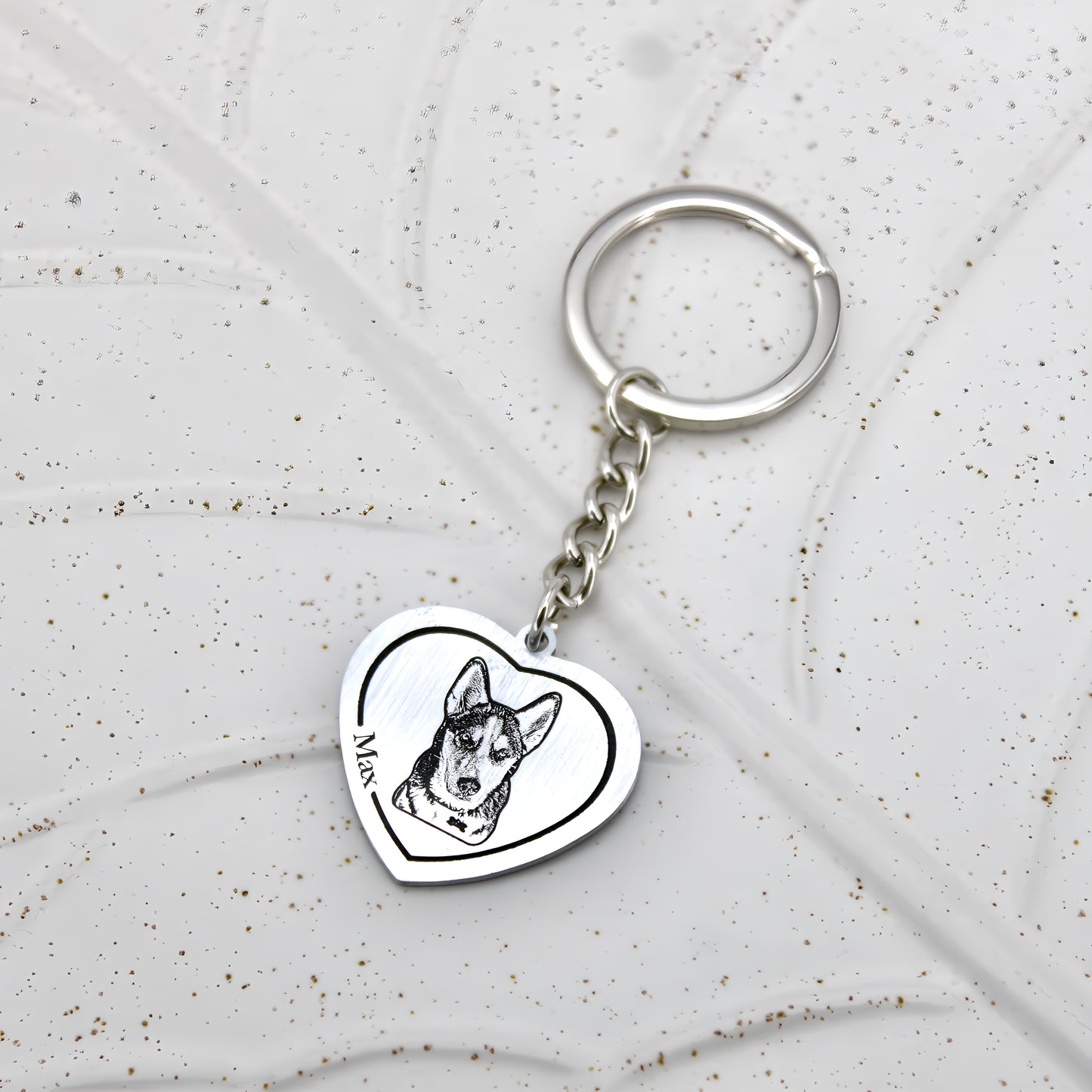 tag pet engraved keychain