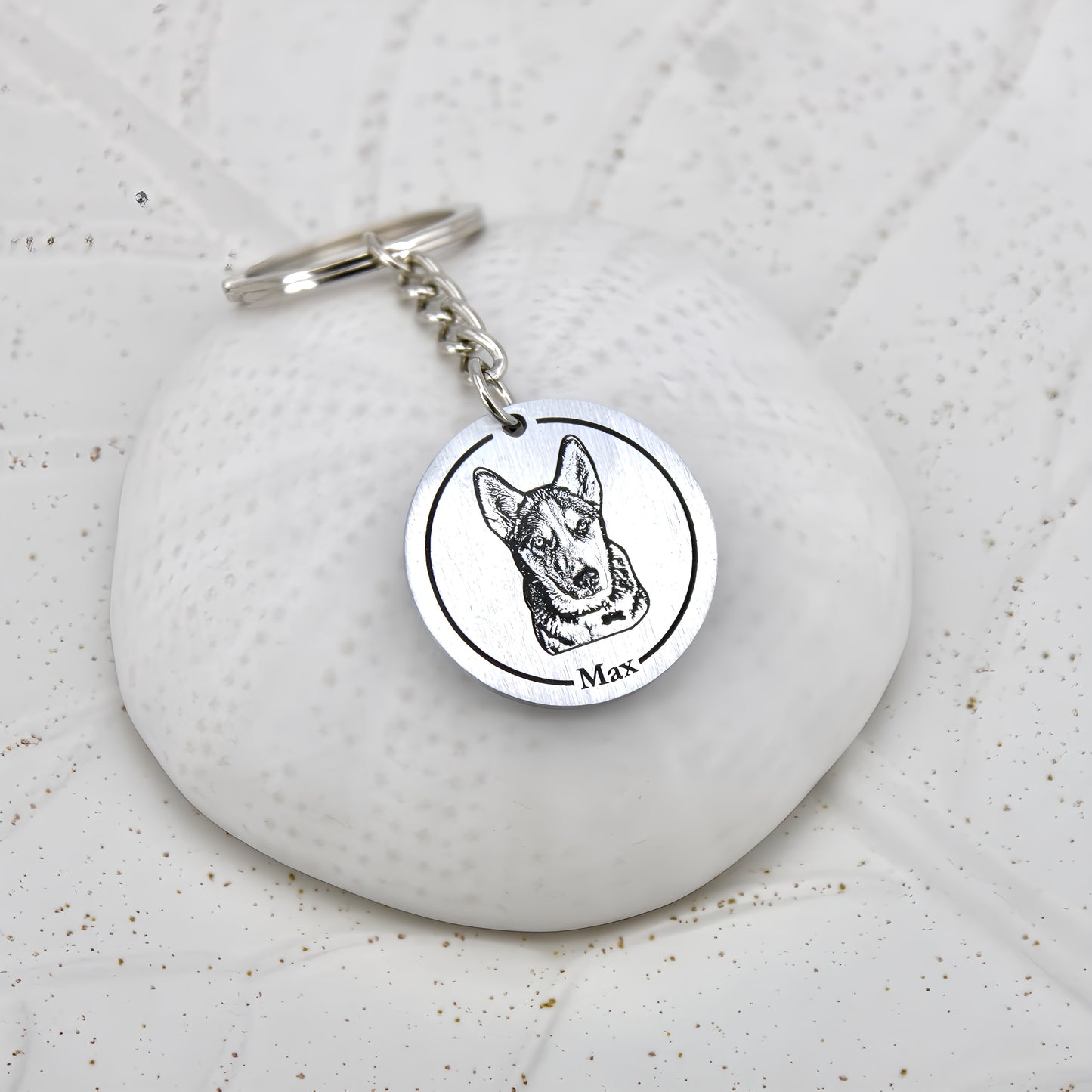 tag pet engraved keychain