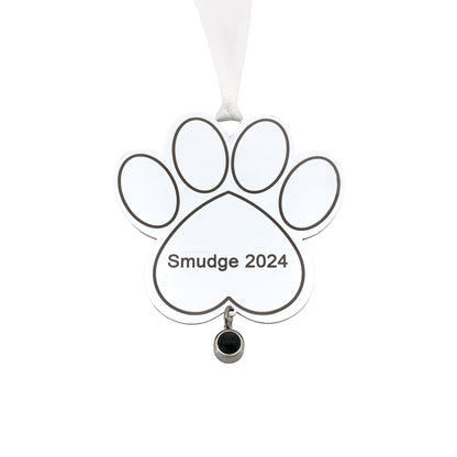 Paw Projection Christmas Ornament