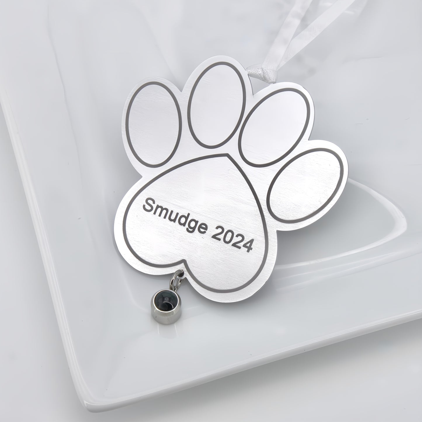 paw projection christmas ornament