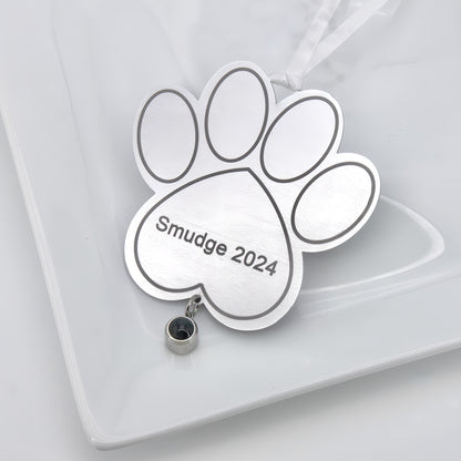 Paw Projection Christmas Ornament