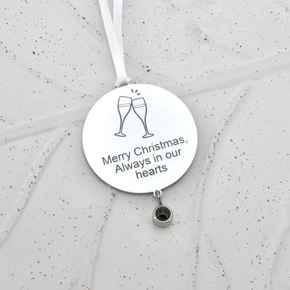 Minimalist Projection Christmas Ornament