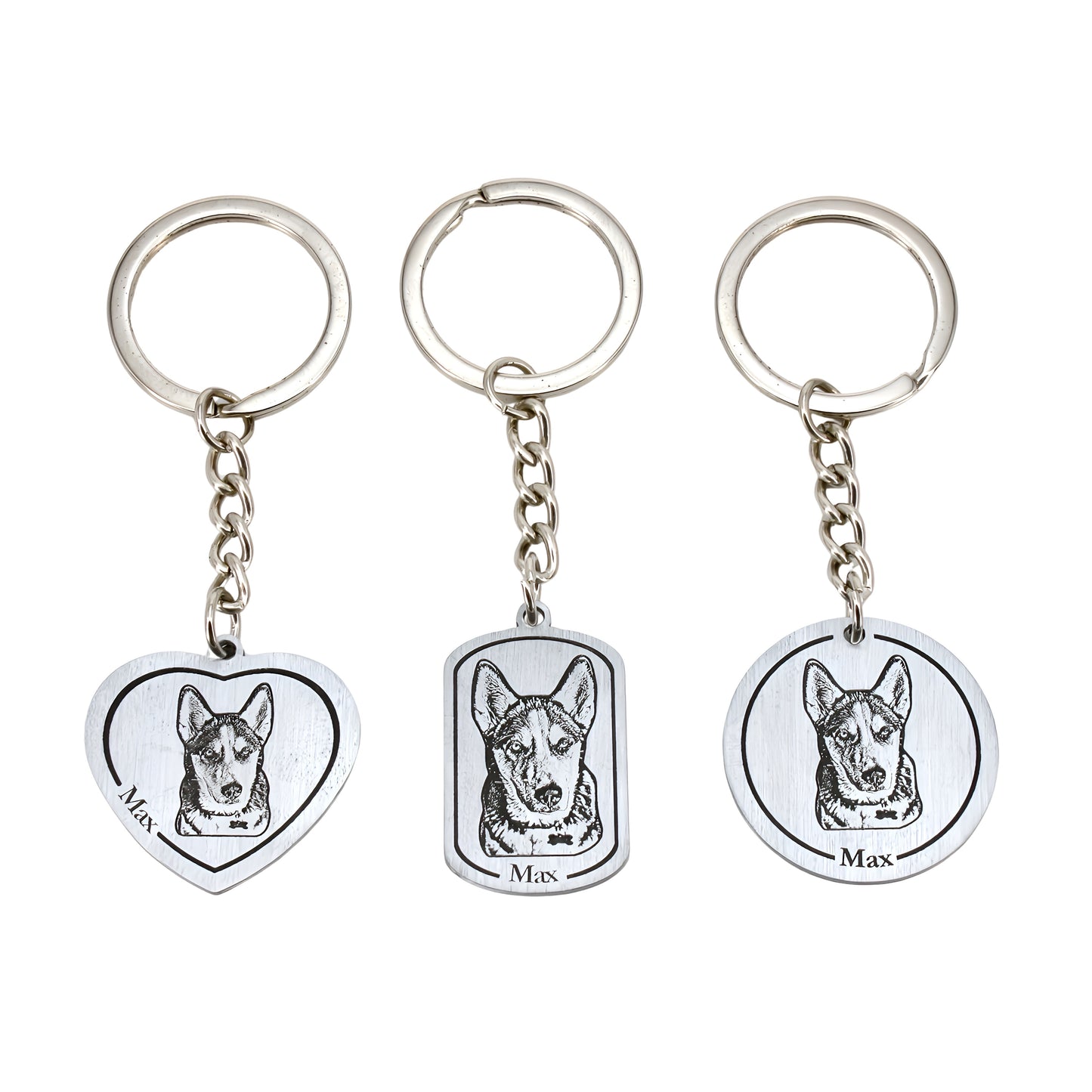 tag pet engraved keychain