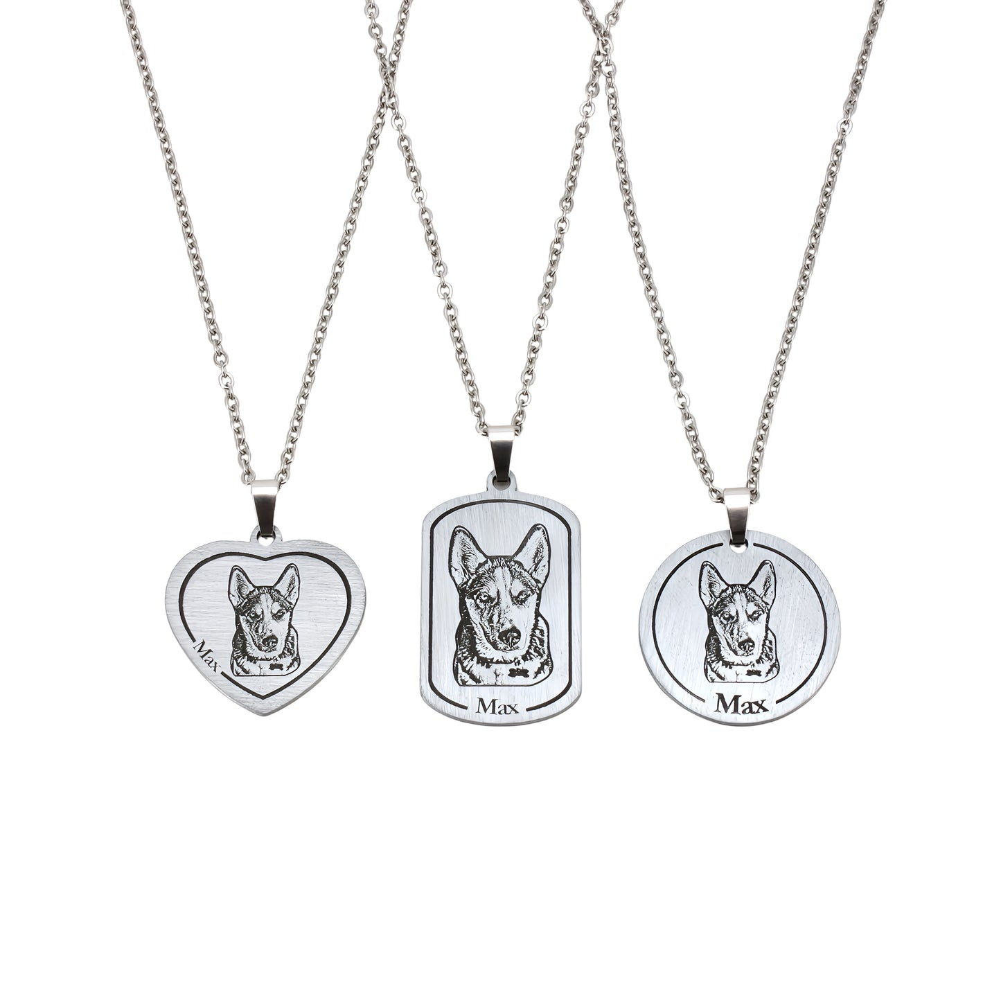 tag pet engraved necklace