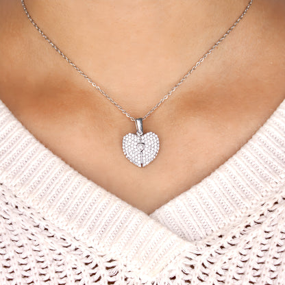 Diamond Heart Photo Necklace