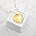 Collar con medallón de foto de corazón 