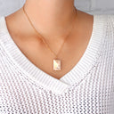 Letter Photo Locket Necklace