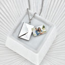 Letter Photo Locket Necklace