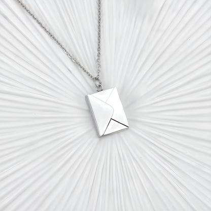 Letter Photo Locket Necklace