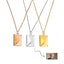 Letter Photo Locket Necklace