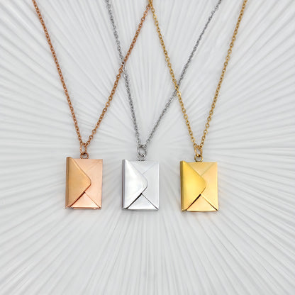 Letter Photo Locket Necklace