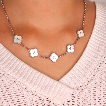 Clover Engraved Necklace