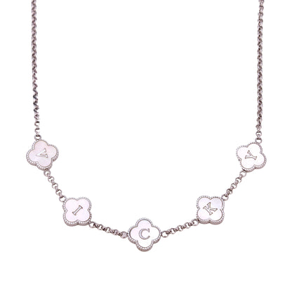 Clover Engraved Necklace