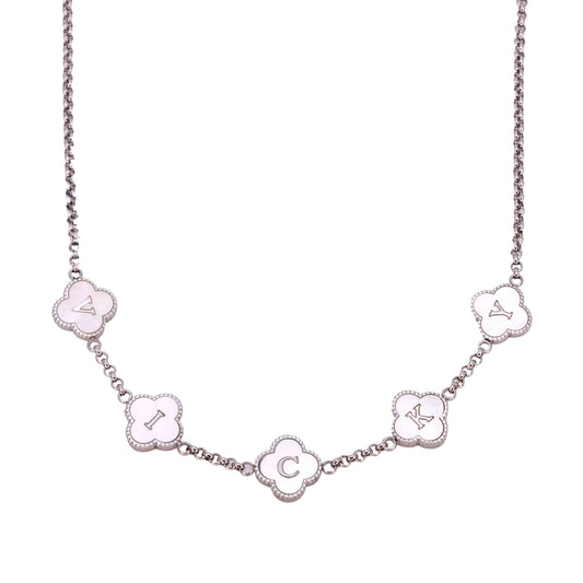 Clover Engraved Necklace