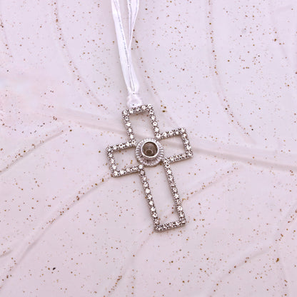 Forever Cross Projection Christmas Ornament