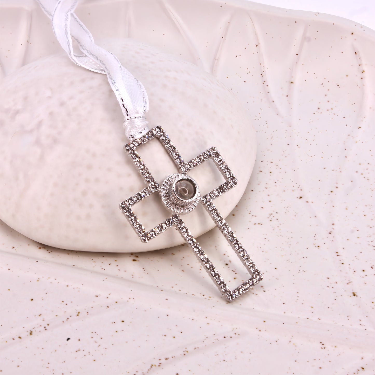 forever cross projection christmas ornament