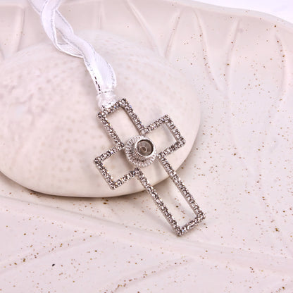 Forever Cross Projection Christmas Ornament