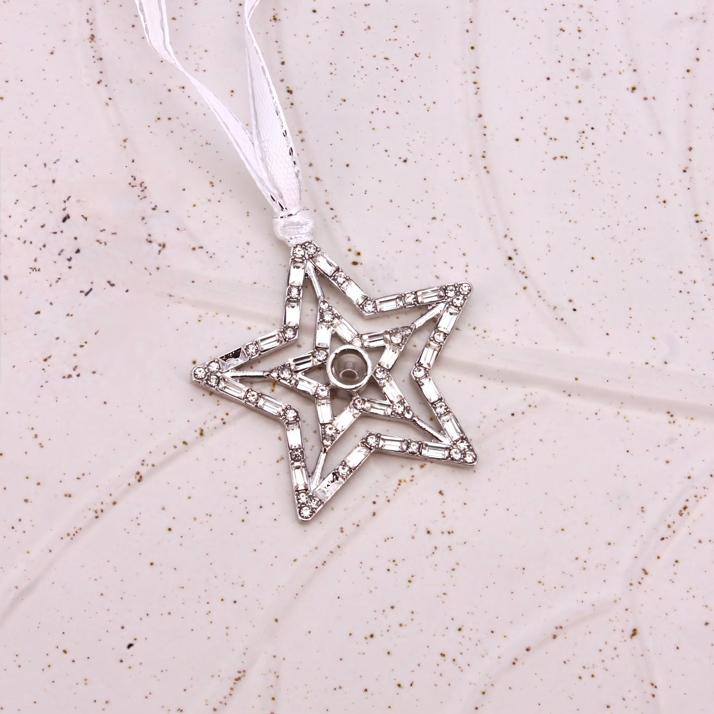 shiny star projection christmas ornament
