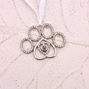 Delicate Paw Projection Christmas Ornament