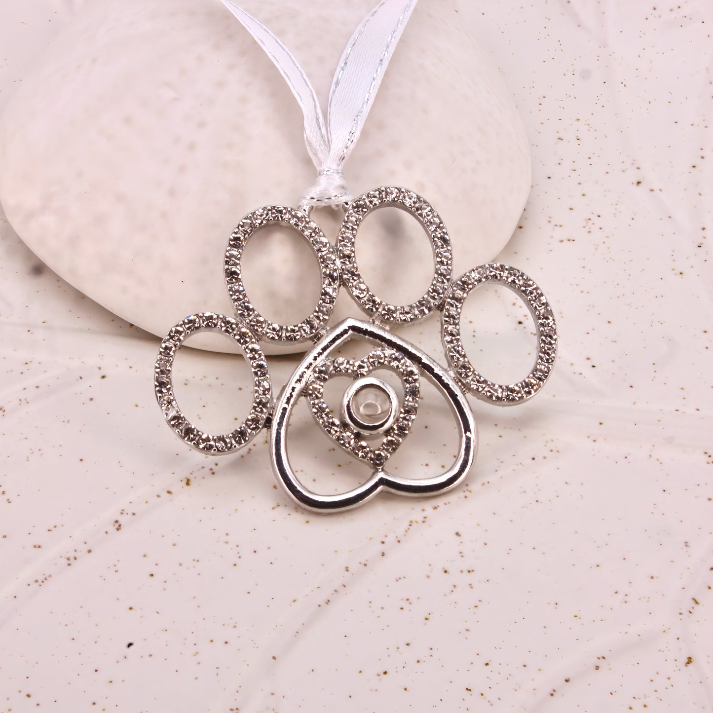 delicate paw projection christmas ornament