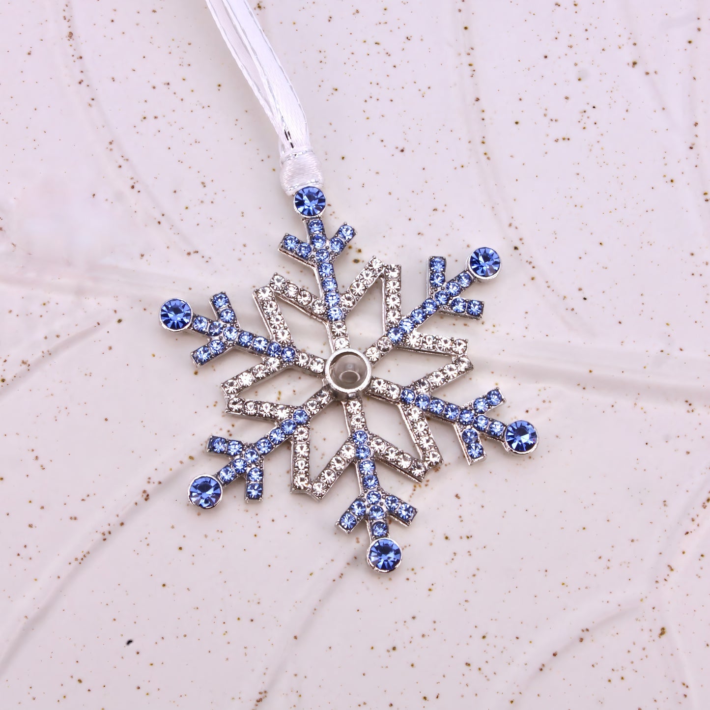 snowflake projection christmas ornament
