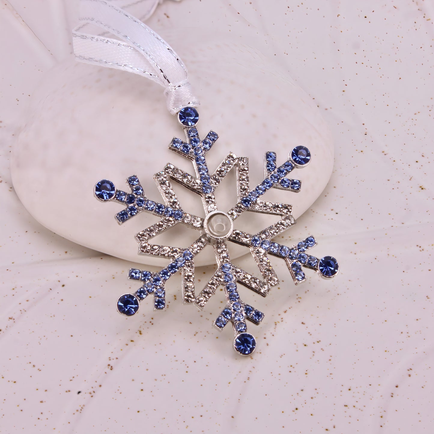 snowflake projection christmas ornament