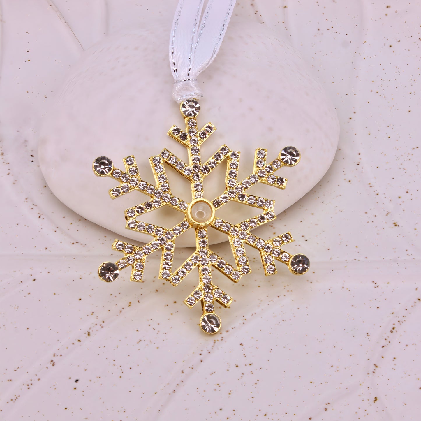 snowflake projection christmas ornament