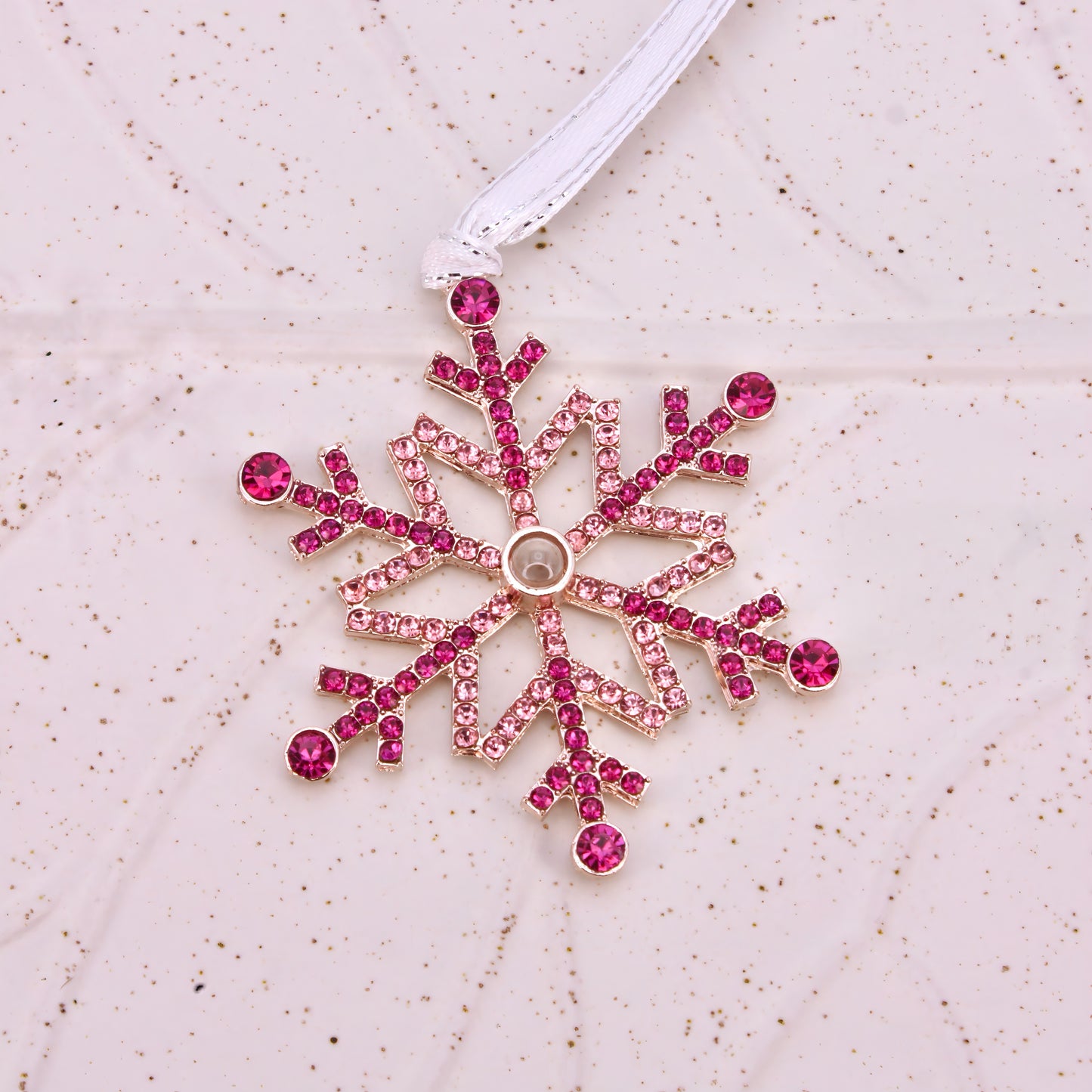 snowflake projection christmas ornament