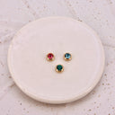 Floating Heart Birthstone Necklace