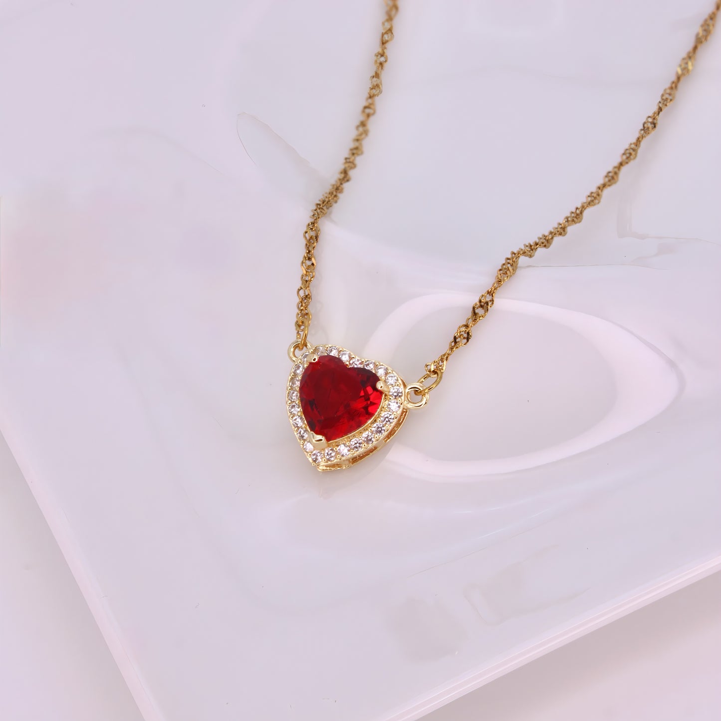 heart & sword couple's necklace