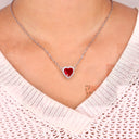 Heart & Sword Couple's Necklace