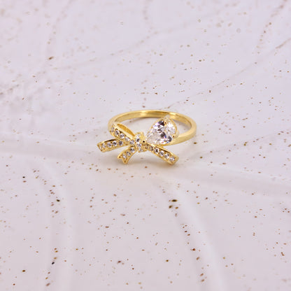 Tiny Bow Tie Ring