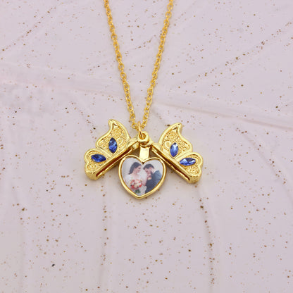 Butterfly Custom Photo Locket