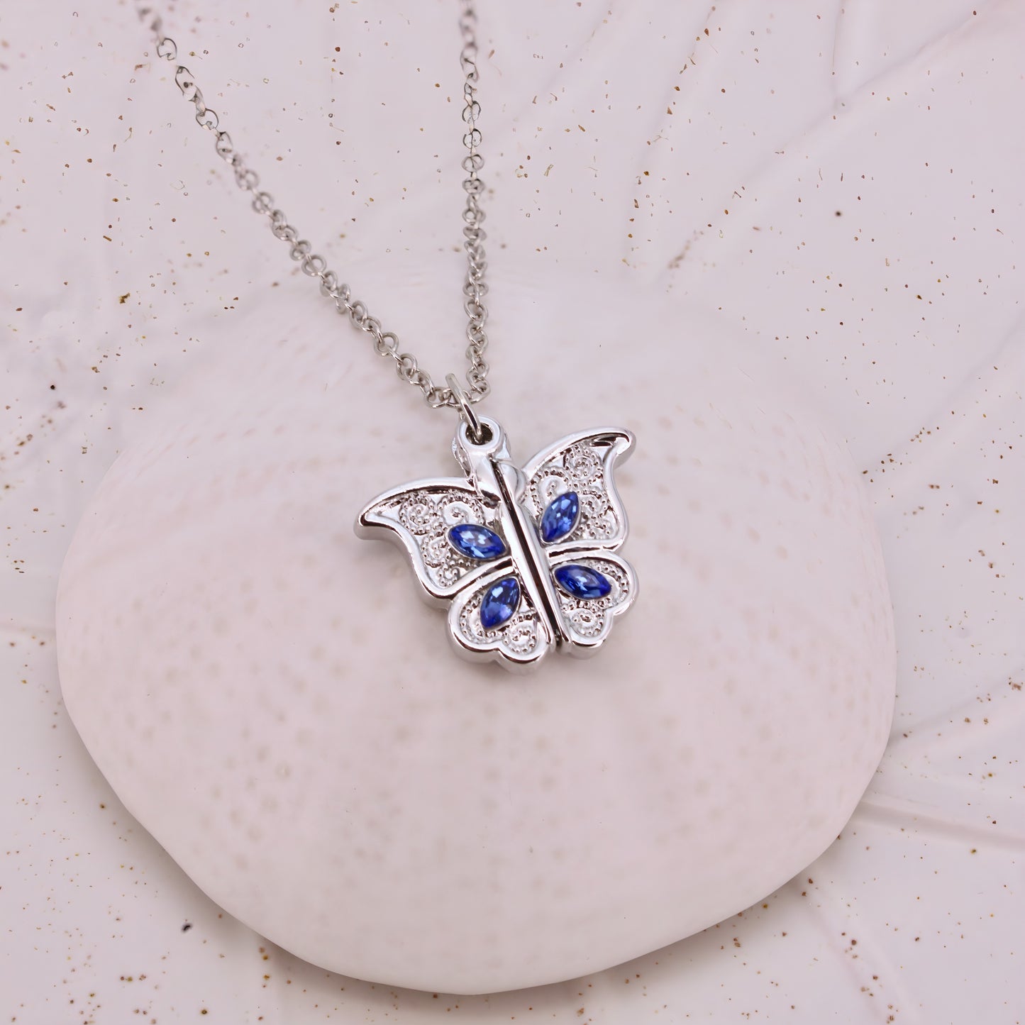 butterfly custom photo locket