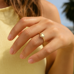 Engraved Heart Ring