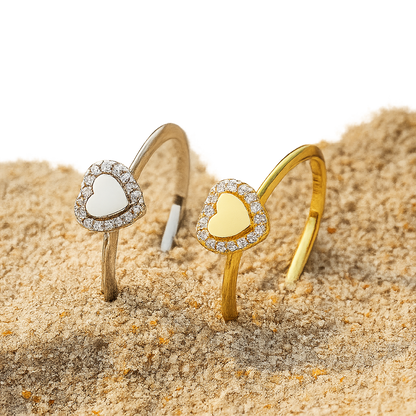 Engraved Heart Ring