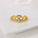 Sparkling Infinity Ring