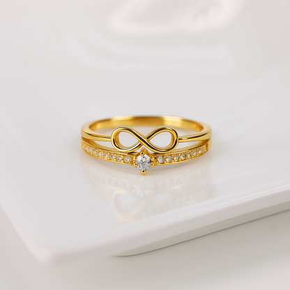 Sparkling Infinity Ring