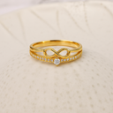 Sparkling Infinity Ring