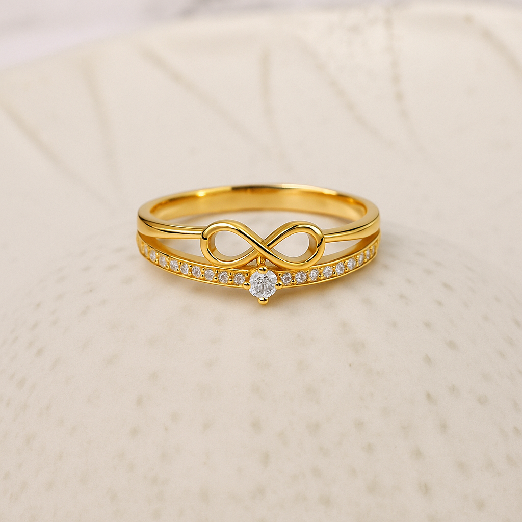 sparkling infinity ring