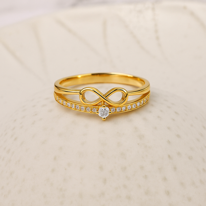 Sparkling Infinity Ring