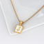 Mother of Pearl Initial Necklace