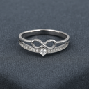 Sparkling Infinity Ring