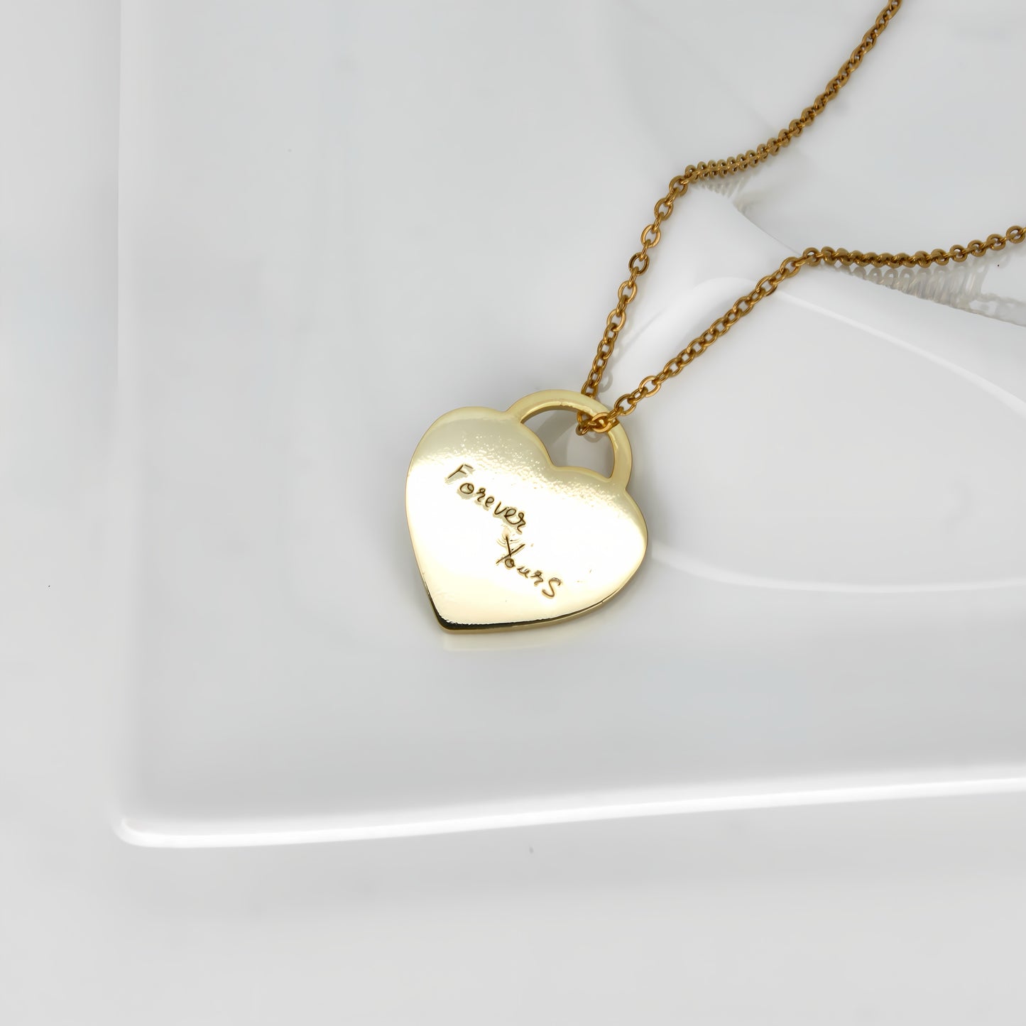handwriting necklace small heart