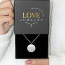 Handwriting Necklace Round Pendant
