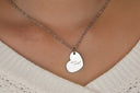 Handwriting Necklace Heart Pendant